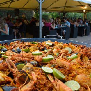 Soirée paella a camping