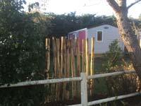 Vignette mobilhome avec jardin